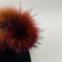 Load image into Gallery viewer, Dark Multi Fur Pom