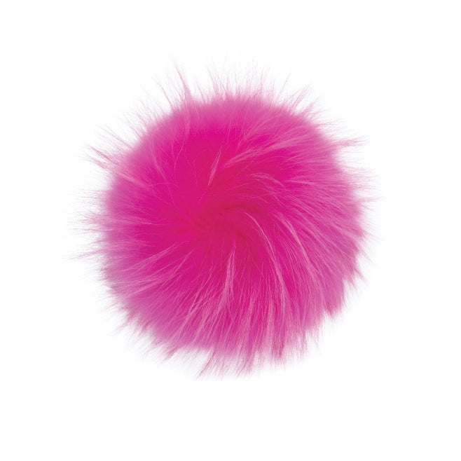 Fuchsia Fur Pom