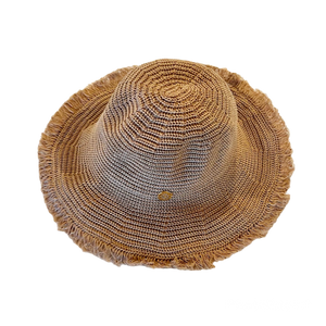 Keaton Packable Sun Hat in Dark Natural