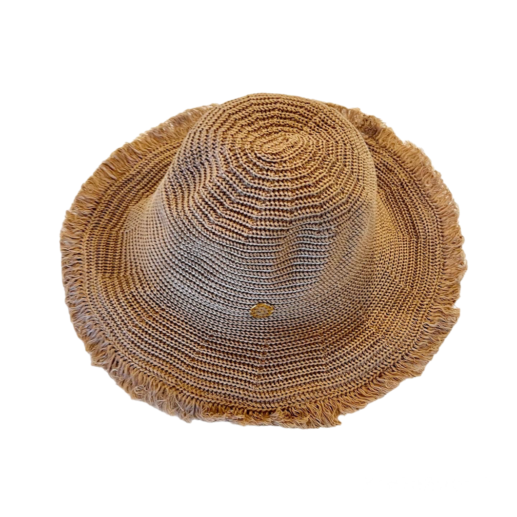 Keaton Packable Sun Hat in Dark Natural