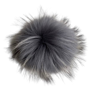 Charcoal Fur Pom