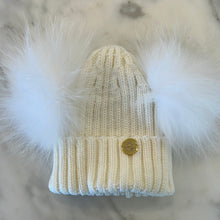 Load image into Gallery viewer, Kids Double Pom Beanie